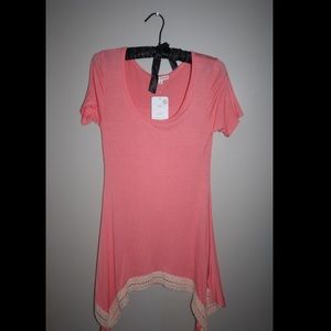 coral pink fancy casual shirt